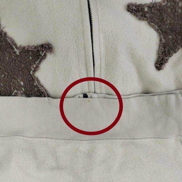 Kimchi Blue Urban Outfitters Camilla Star Applique Hoodie Sweatshirt L - Picture 13 of 15
